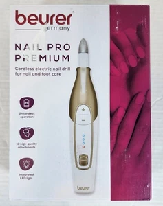 Beurer MP64 Kit Trapano Unghie Elettrico Senza Fili Lima Unghie10 Attacchi e Luce LED - Foto 1 di 24