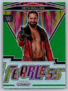 Seth Rollins 2022 Panini Prizm WWE Fearless Green Prizm #24 - Picture 1 of 2