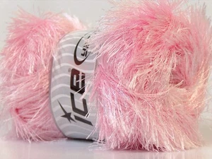 LG 100 gram Baby Pink Pink Eyelash Yarn Ice Fun Fur 164 Yards 22719 - Picture 1 of 3