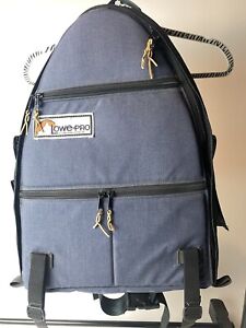 VINTAGE LOWE-PRO Backpack Camera Bag Navy Blue
