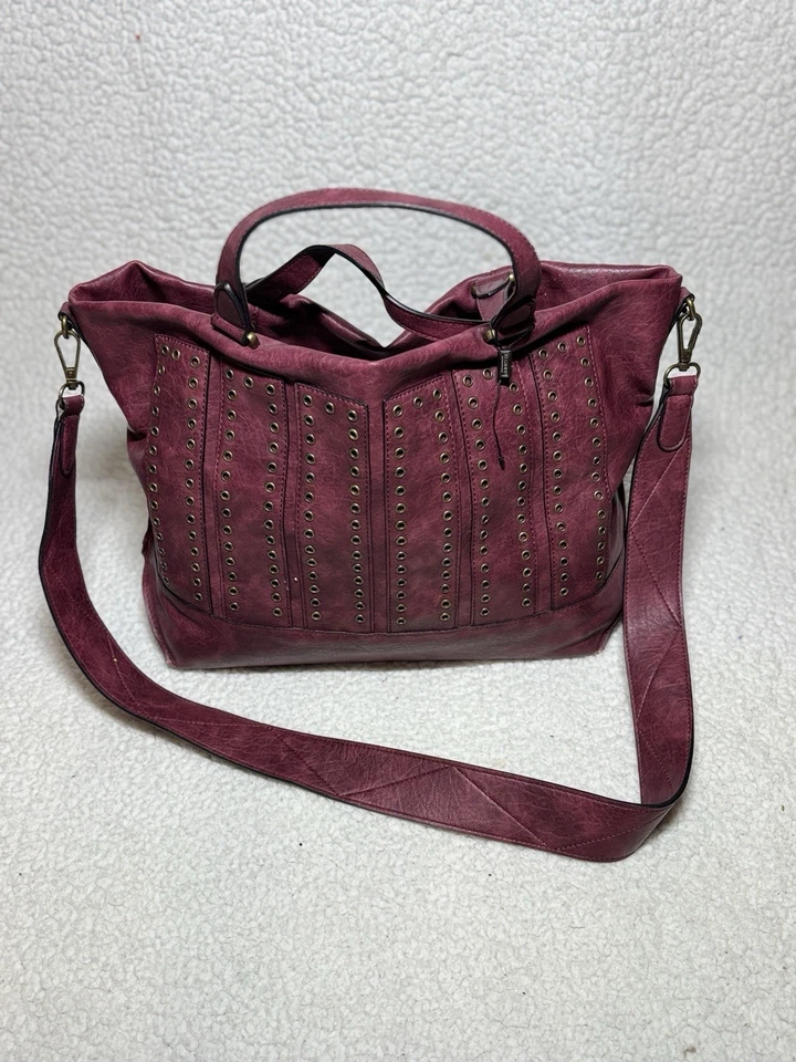 Bolso de Hombro Hayden-Harnett Cuero Rojo Savannah Boho Foto 1 de 4