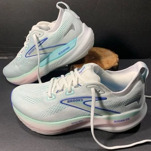 Brooks Glycerin 22 GTS Damen-Laufschuhe weiß pink Größe 8 D – Weite  - Bild 1 von 7