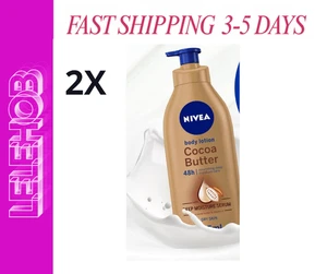 ⭐SCHNELLER VERSAND⭐ 2x NIVEA Kakaobutter Körperlotion für trockene Haut Creme 400 ml 48h - Bild 1 von 1