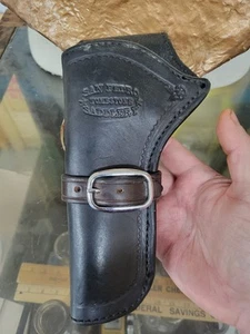 San Pedro Tombstone Saddlery Black Leather Holster - Picture 1 of 6