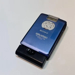 Sony Walkman WM-FX5 Portable Cassette Radio Player Navy Vintage Tested Working - Picture 1 of 12