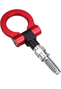 Xotic Tech JDM Sport Track Racing Style CNC Aluminum Screw-on Tow Hook Red - Picture 1 of 3