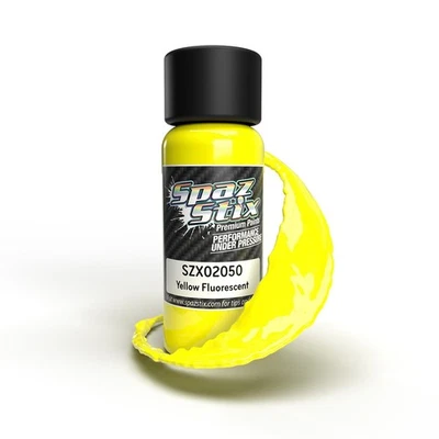 Garrafa de 2 oz para aerógrafo fluorescente amarelo Spaz Stix - Imagem 1 de 2