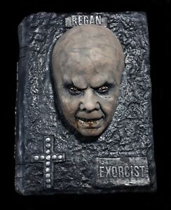 Life Size Bust Exorcist Regan Linda Blair bible wall plaque