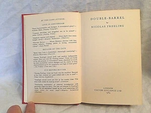 Nicolas Freeling - Double-Barrel - 1st/1st Gollancz 1964 - Van der Valk - Imagen 1 de 7