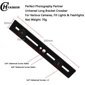 Luz de llenado de teléfono con flash de doble posición soporte en T y barra de extensión de cámara equipo de fotos - Imagen 1 de 6