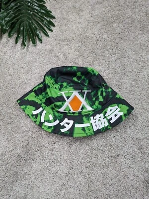 Sombrero de cubo Hunter X Hunter para hombre talla única verde camuflaje tie dye anime Foto 1 de 4