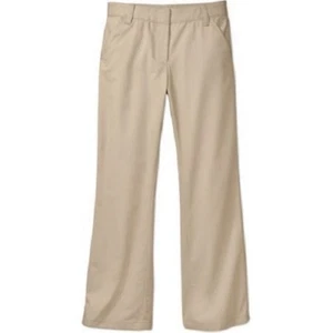 George Girls' School Uniform Beige Flat Front Pants Size 6, 7 - Picture 1 of 1