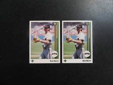1989 Upper Deck Bob Melvin Anaheim Baseball Card Show Samples Promo Joyner Buice