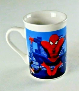 MARVEL 2016 Collectible SPIDERMAN Mug/Cup Classic Blue City Background Preowned - Picture 1 of 7