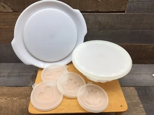 Jello Tupperware Gelatineform Jel-N-Serve Schüssel 616, Deckel, Formen & Platte 617-T17 - Bild 1 von 10