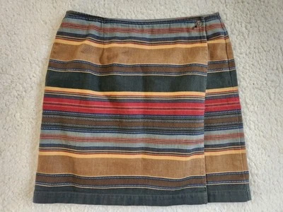 Saia Vintage Jones New York Serape Equestrian Western Tamanho 12 -30” Cintura - Imagem 1 de 4