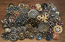 Antique Vintage Lot of 50 Metal Buttons w/CUT STEELS (Z14)