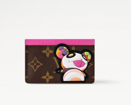 LOUIS VUITTON（LV） Louis Vuitton x Takashi Murakami astuccio porta carte M13439 panda monogramma pelle rosa
