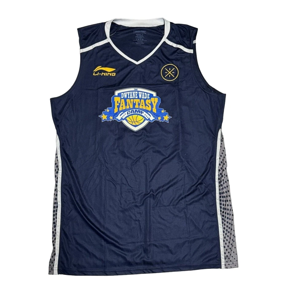 Camiseta deportiva de baloncesto rara High Five Dwayne Wade Fantasy Camp talla grande azul Foto 1 de 3