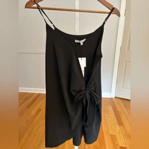 Abito cravatta zebrata nudo nuovo con etichetta. Nero. Donna taglia 6. - Foto 1 di 5