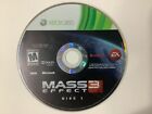 Mass Effect 3 Disc 1 Replacement Microsoft Xbox 360 Disc 1 Only