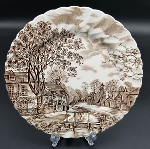 Johnson Brothers Cotswold Stoke on Trent Brown Ironstone Salad Plate 8 5/8” - Picture 1 of 3