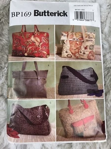 Butterick BP169Tote Pattern Several Styles NEW & UNCUT - Picture 1 of 3
