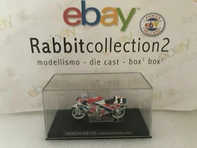 DIE CAST 1/24 " HONDA RS125 LORIS CAPIROSSI 1991 " MOTO - Immagine 1 di 2