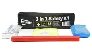 Streetwize 3-in-1 Auto Sicherheitsset inkl. Dreieck, reflektierender Jacke & Erste-Hilfe-Set - Bild 1 von 2