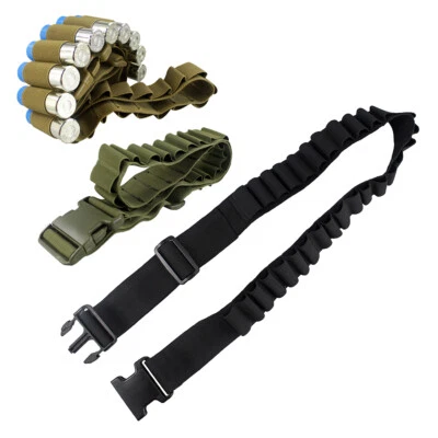 Tactical Shotgun Shell Bandolier Belt Ammo Holder 29 Rounds Pouch for 12/20GA - Image 1 of 4
