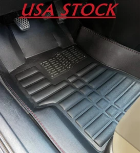 Car Mats Black Lliners, Leather Front+Rear Waterproof for Honda Accord 2004-2017 - Bild 1 von 14