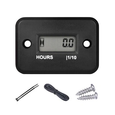Yooreal Digital Hour Meter Maintenance for Motorcycle lawn mower Pressure washer - Image 1 of 4