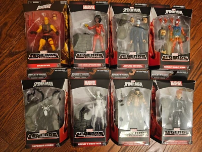 Juego de 8 figuras Marvel Legends Spider-Man Series Rhino BAF Foto 1 de 4