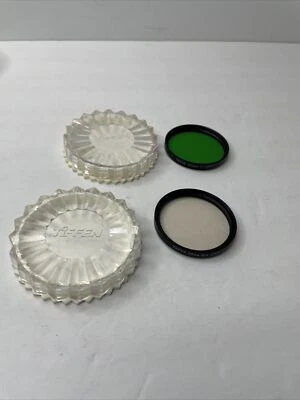 2 Tiffen Filters: 55mm 11 #1 Green Glass Color Conversion Lens, Tiffen 55mm A1 - Image 1 of 4
