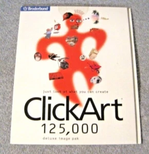 Broderbund Click Art 125,000 Deluxe Image Pak Vol 1 (Win3.1/95/98 CD-ROM's 6) - Picture 1 of 3