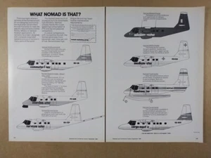GAF Nomad Aircraft 1980 8 versiones anuncio impreso vintage - Imagen 1 de 1