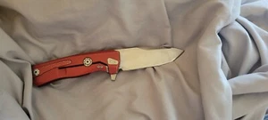 LionSTEEL ROK Framelock Folding Pocket Knife - Red M390 molletta - Picture 1 of 4