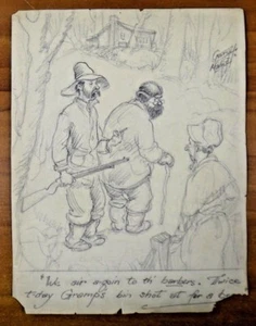 Org Colliers Liberty Saturday Evening Post Hand Drawn Cartoons by George H Mabie - Picture 1 of 4