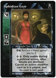 Ophidian Gaze The Unaligned Kickstarter V:TES VTES Vampire CCG - Imagen 1 de 1