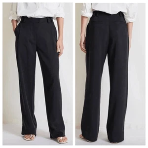 NWT Apiece Apart Linen/Cotton Manon Relaxed Trousers size 10 - Foto 1 di 11