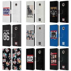 RUN-D.M.C. KEY ART LEATHER BOOK WALLET CASE COVER FOR MOTOROLA PHONES - Picture 1 of 15
