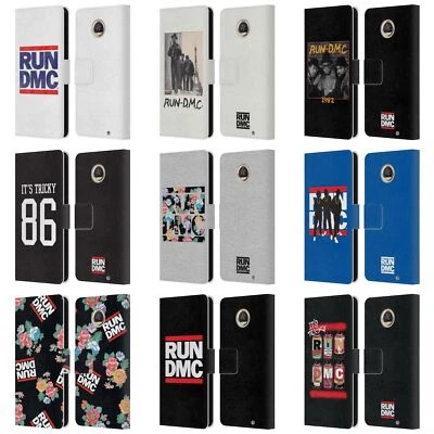 RUN-D.M.C. KEY ART LEATHER BOOK WALLET CASE COVER FOR MOTOROLA PHONES - Image 1 of 4