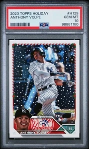 2023 Topps Holiday - Anthony Volpe - Rookie - #H129 - PSA 10 - Picture 1 of 2