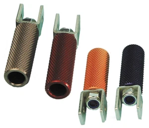 C4 Cp. pedane poggiapiedi in alluminio per Beta RR Motard 50 ALU AM6 2003 - 2006 - Foto 1 di 2