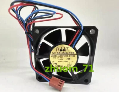 1PC ADDA 6015 AD0612HS-D76GL 12V 0.13A 60*15MM silent cooling fan - Image 1 of 3