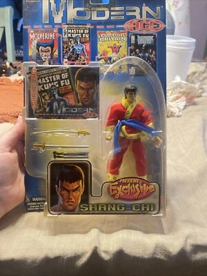 Marvel Comics 1999 Modern Age Shang-Chi previews exclusive Toy Biz MOC - Image 1 of 3