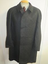 Genuine Crombie Charcoal Grey Coat Size L 44" Regular Euro 54