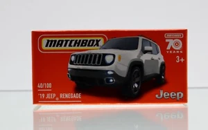 2023 Matchbox Power Grabs 1/64 2019 JEEP RENEGADE 4X4 SPORTS UTILITY VEHICLE - Picture 1 of 3