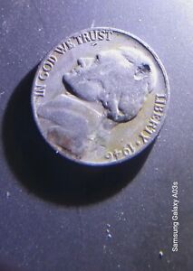 1946error Coin Mixture,Clad Mix-up & Planchette Error, Whole In ,Jeffersons Head