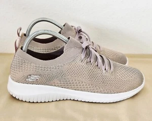 Skechers Women Fit Ultra Flex Statement Taupe 12841W Stretch Size 8 - Picture 1 of 11